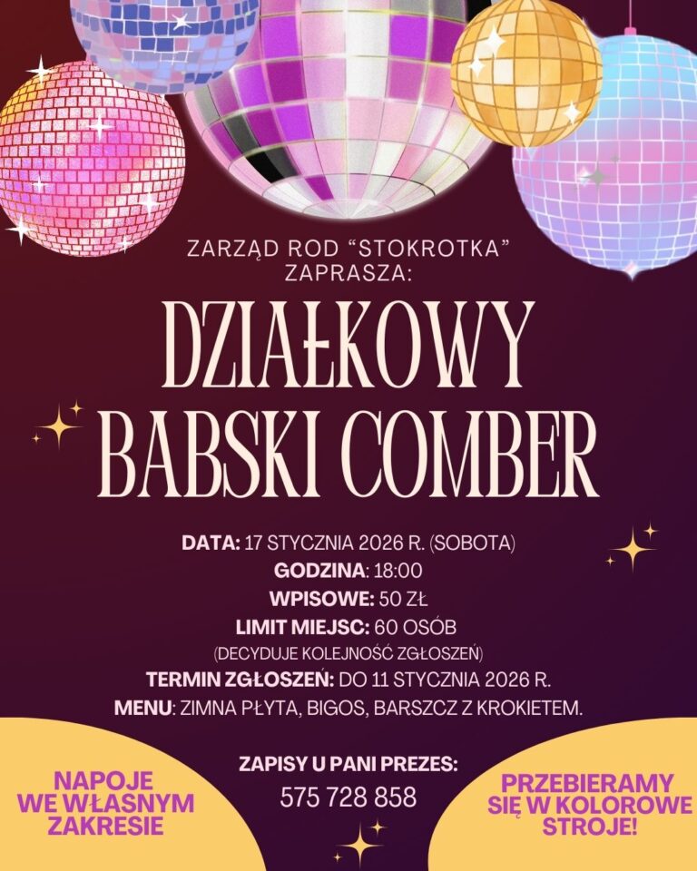 działkowy babski comber